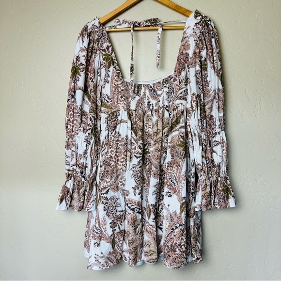 Anthropologie Pilcro Women’s Square-Neck Corduroy Babydoll Mini Dress Size M - Picture 5 of 7